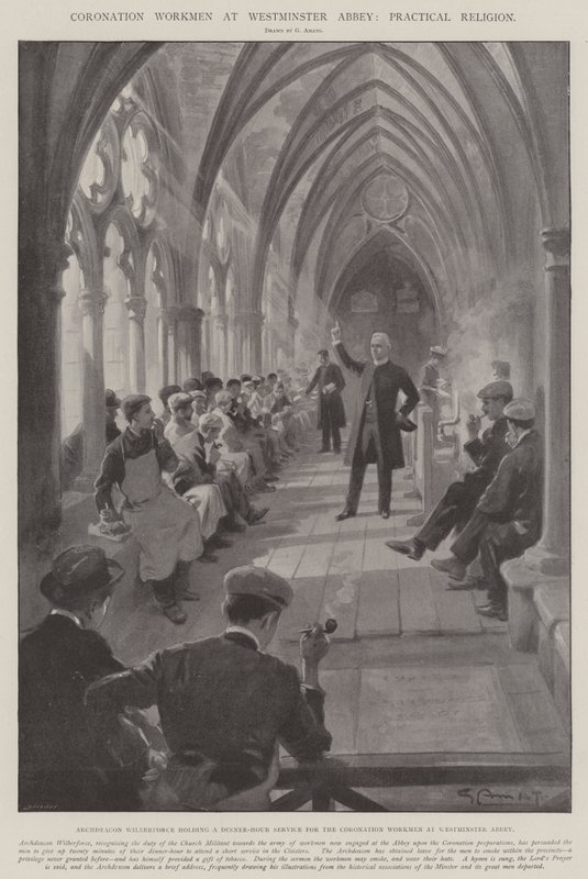 Kroningsarbejdere ved Westminster Abbey, Praktisk Religion af G.S. Amato