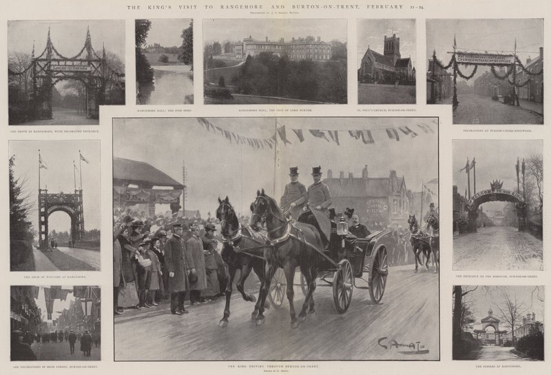 Kongens besøg i Rangemore og Burton-on-Trent, 21.-24. februar af G.S. Amato