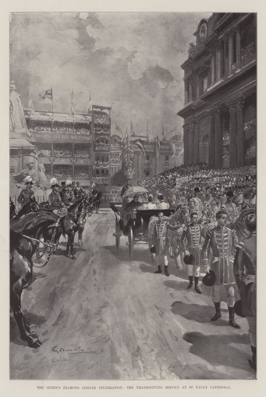 Dronningens diamantjubilæumsfejring, Thanksgiving-gudstjenesten ved St. Paul
