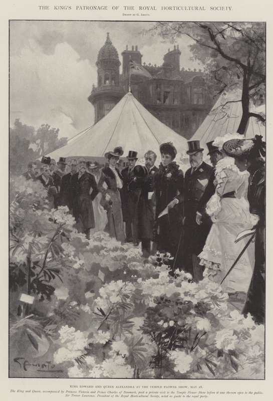Kongens protektion af Royal Horticultural Society af G.S. Amato