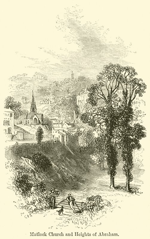 Matlock Kirke og Abrahams Højder af G. F. Sargent
