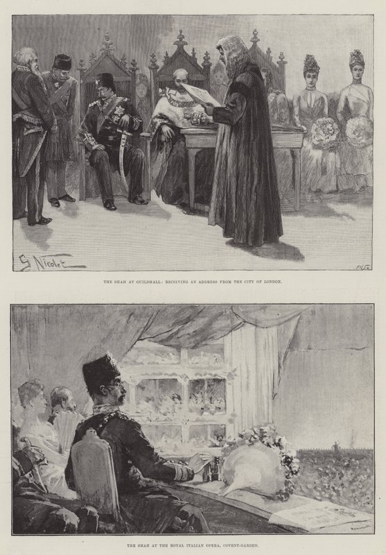 Shahens besøg af Gabriel Nicolet