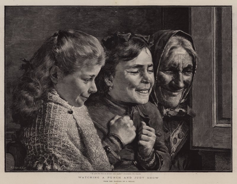 Ser et Punch and Judy Show af Gaetano Bellei