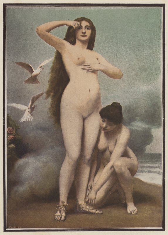 Venus (farve litho) af Gaston Casimir Saint Pierre