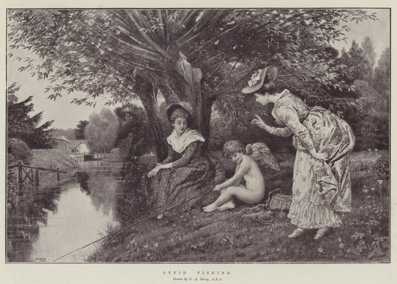 Amor fiskeri af George Adolphus Storey