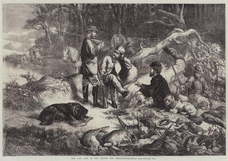 Sæsonens sidste dag for fasanskydning af George Bouverie Goddard