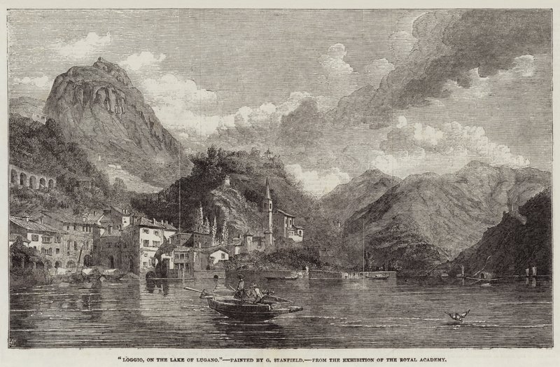 Loggio, ved Luganosøen af George Clarkson Stanfield
