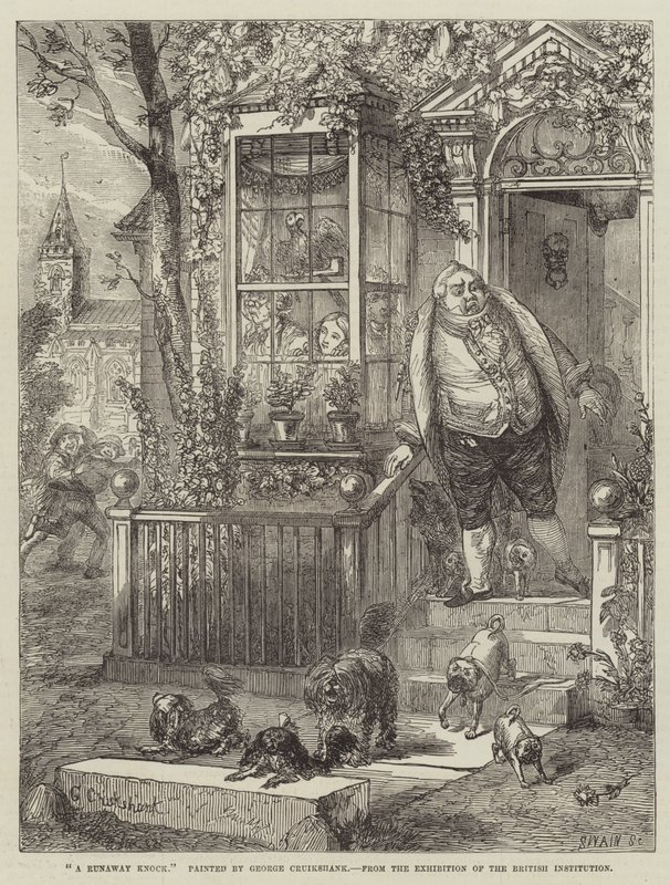 Et løbsk bank af George Cruikshank
