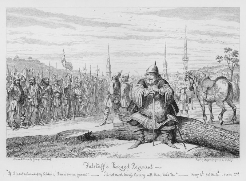 Falstaffs Ragged Regiment af George Cruikshank