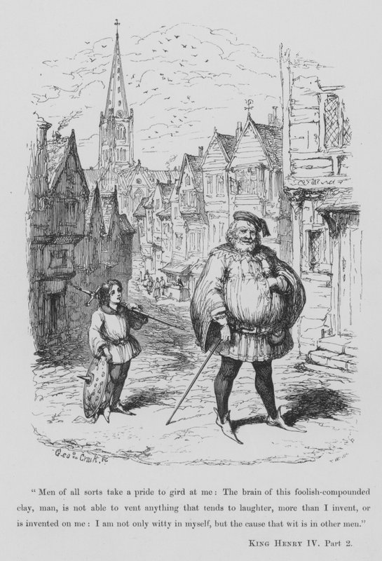 Sir John Falstaff af George Cruikshank