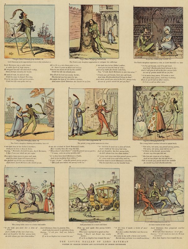 Den kærlige ballade om Lord Bateman af George Cruikshank