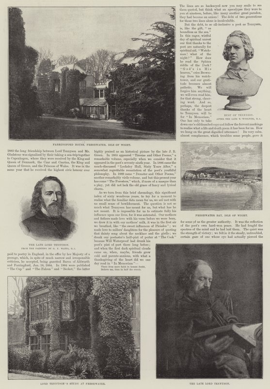 Alfred, Baron Tennyson, digterpristager af George Frederick Watts