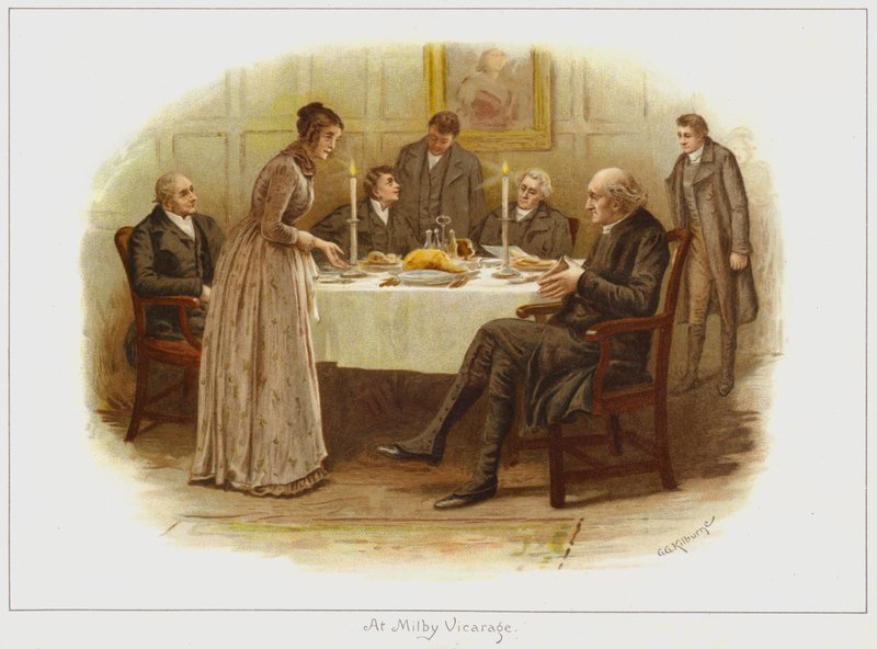 På Milby præstegård af George Goodwin Kilburne