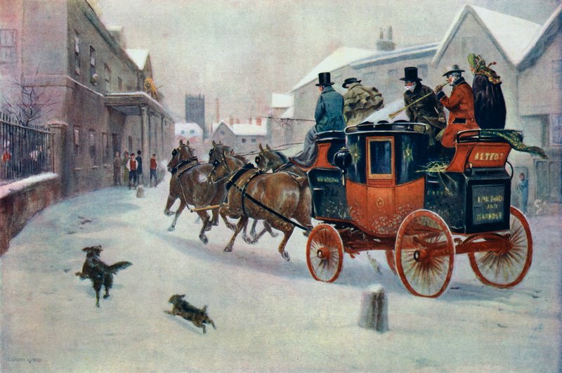 Op til tid hos Løven af George Goodwin Kilburne