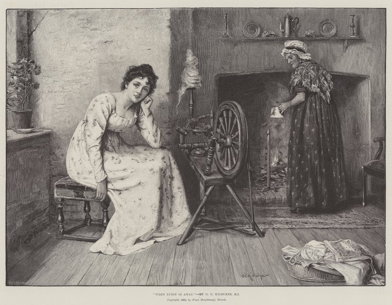 Når Lubin er væk af George Goodwin Kilburne