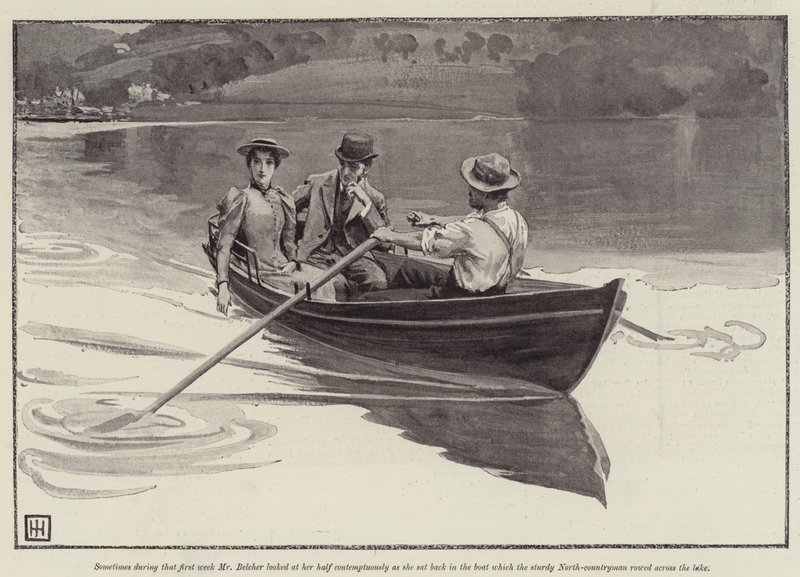 Illustration til A Flash of Summer, af Mrs W K Clifford af George Percy Jacomb Hood