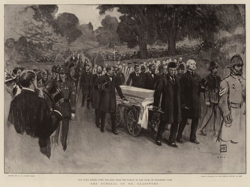Gladstones begravelse af George Percy Jacomb Hood