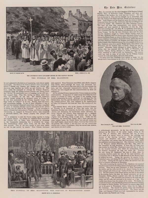 Begravelsen af fru Gladstone af George Soper