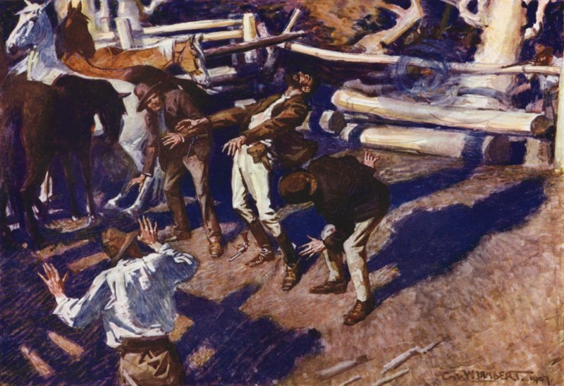 Illustration til Romance of Empire, Australien af George Washington Lambert