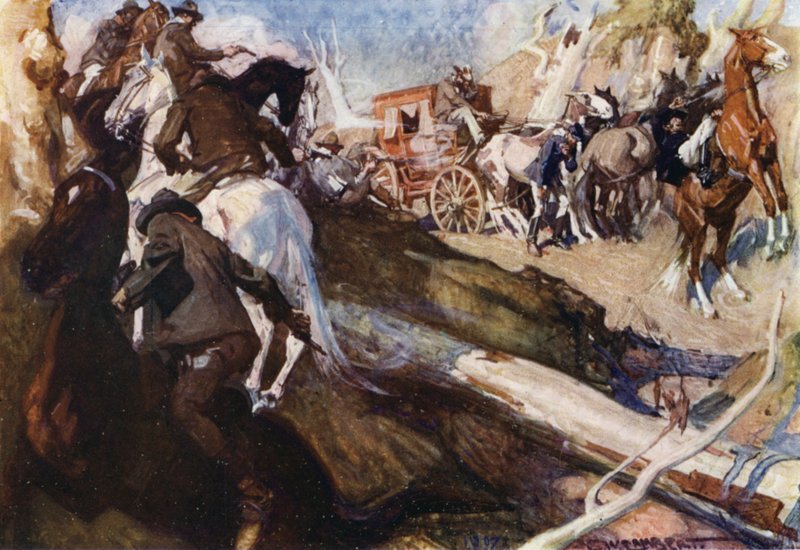 Illustration til Romance of Empire, Australien af George Washington Lambert