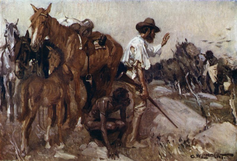 Illustration til Romance of Empire, Australien af George Washington Lambert