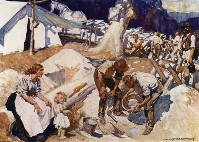 Illustration til Romance of Empire, Australien af George Washington Lambert