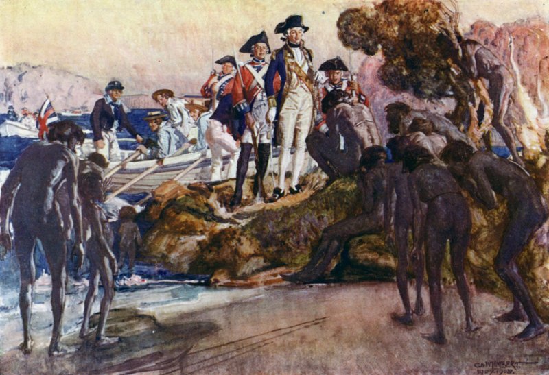 Illustration til Romance of Empire, Australien af George Washington Lambert