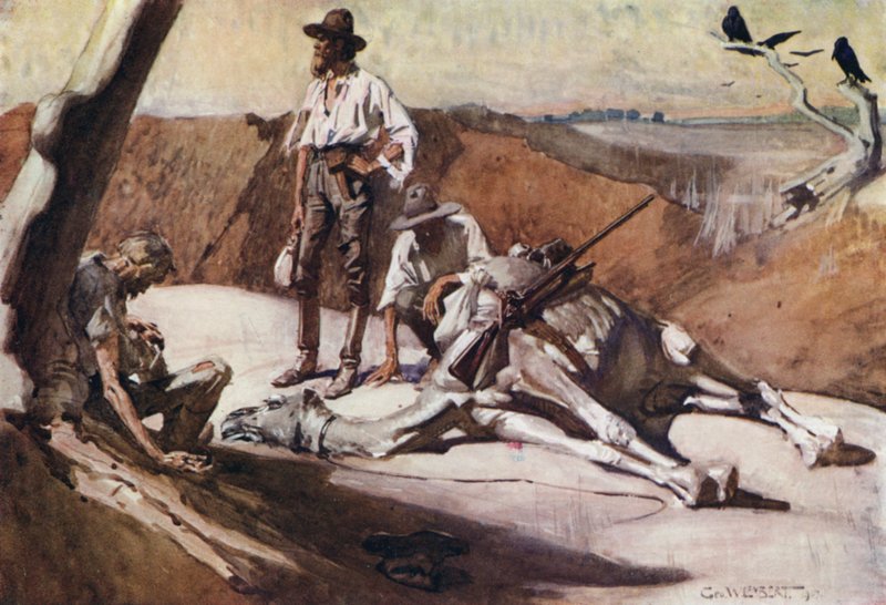 Illustration til Romance of Empire, Australien af George Washington Lambert