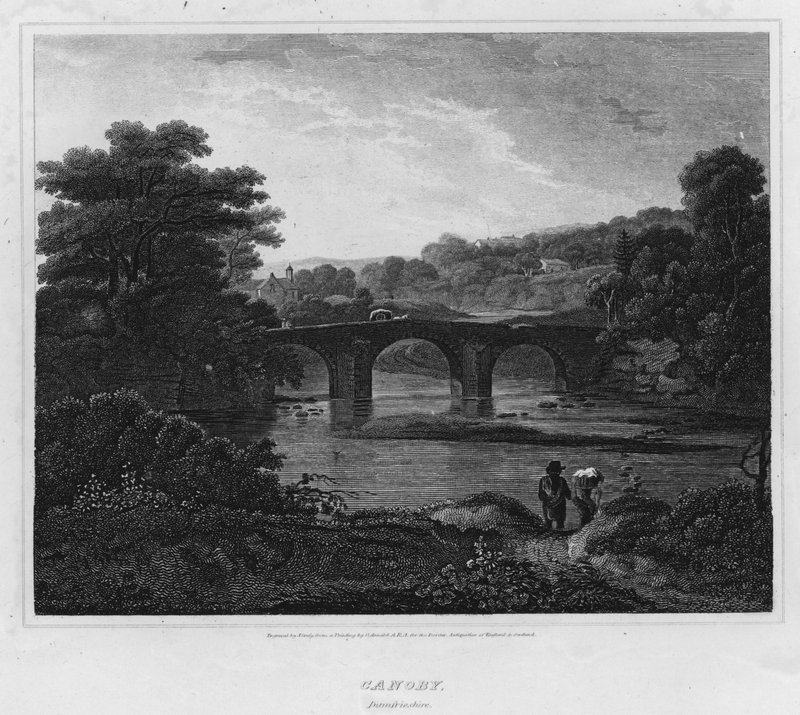Canonbie, Dumfriesshire (gravering) af George (after) Arnald