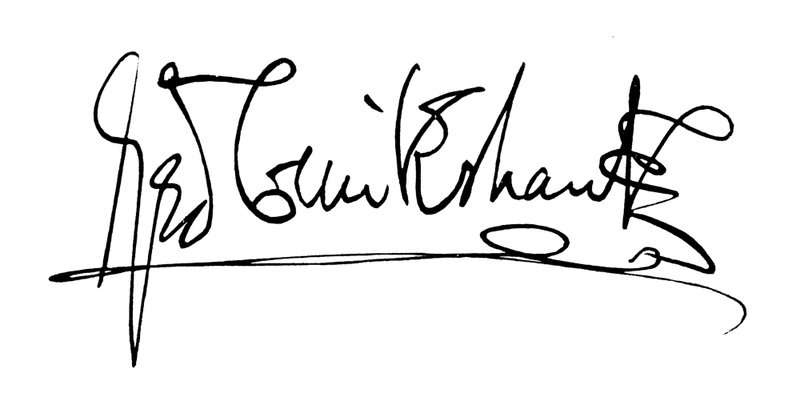George Cruikshanks signatur (gravering) af George (after) Cruikshank