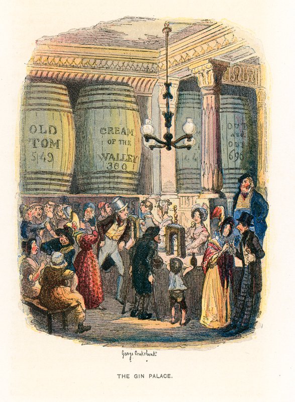 Illustration til hårde tider af George (after) Cruikshank
