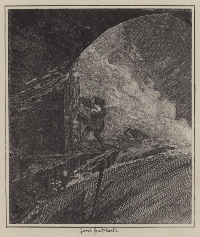 Illustration til Jack Sheppard (gravering) af George (after) Cruikshank
