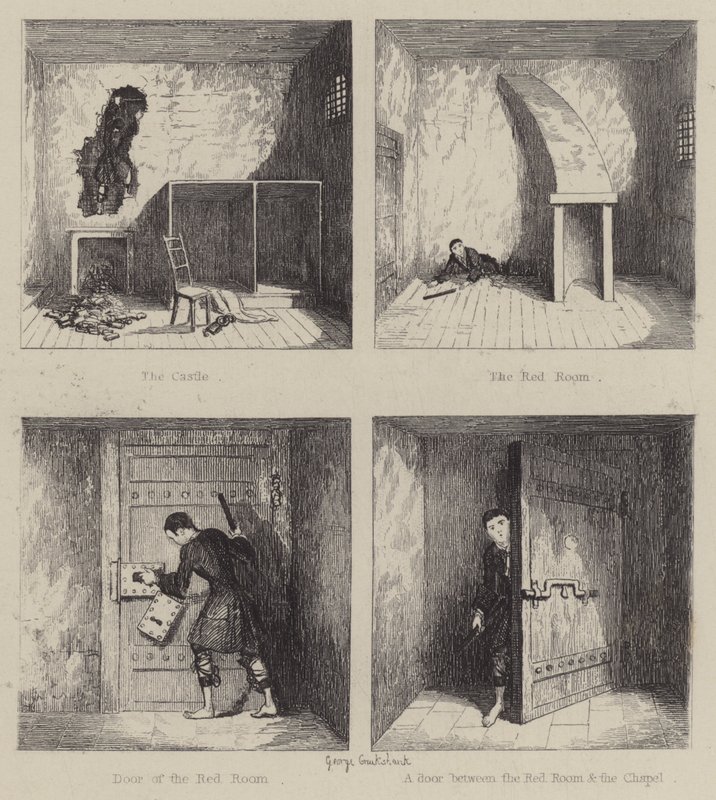 Illustration til Jack Sheppard (gravering) af George (after) Cruikshank