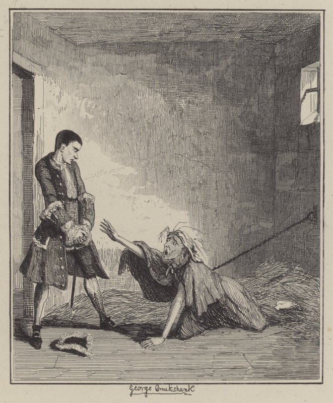Illustration til Jack Sheppard (gravering) af George (after) Cruikshank