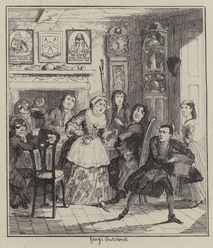 Illustration til Jack Sheppard (gravering) af George (after) Cruikshank