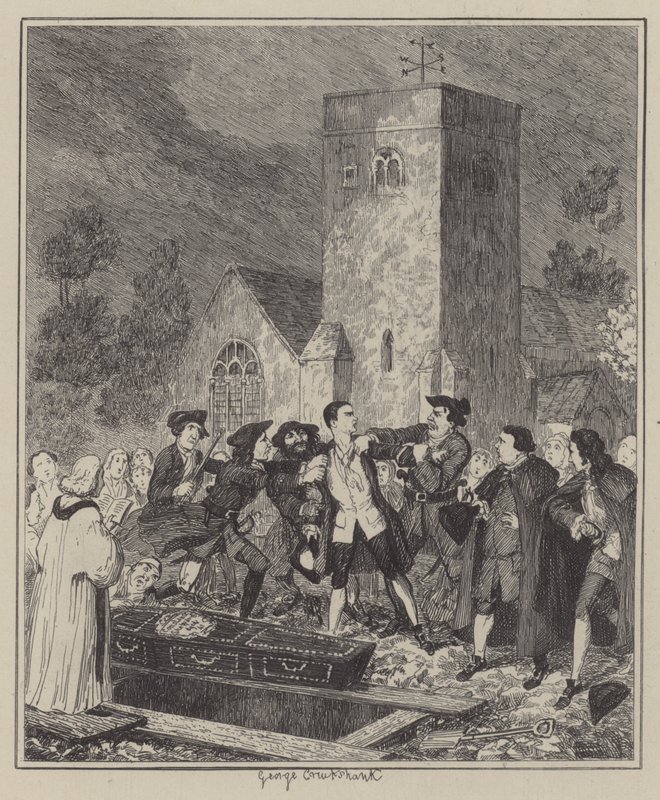 Illustration til Jack Sheppard (gravering) af George (after) Cruikshank