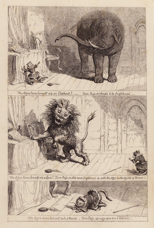 Den Bestøvlede Kat (indgravering) af George (after) Cruikshank