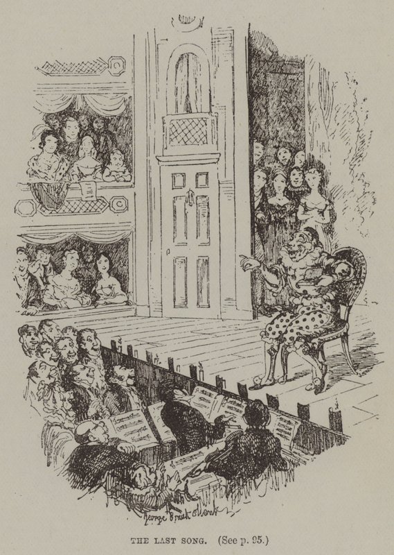 Den sidste sang (gravering) af George (after) Cruikshank
