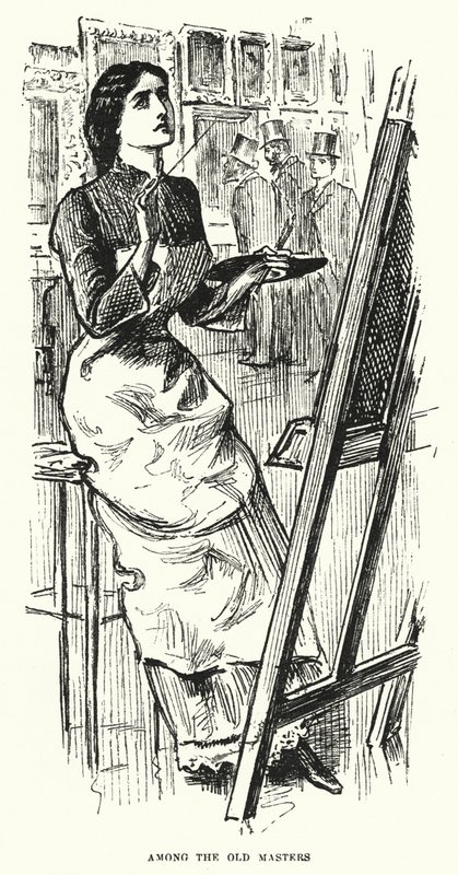 Illustration til Trilby af George du Maurier (gravering) af George (after) Du Maurier