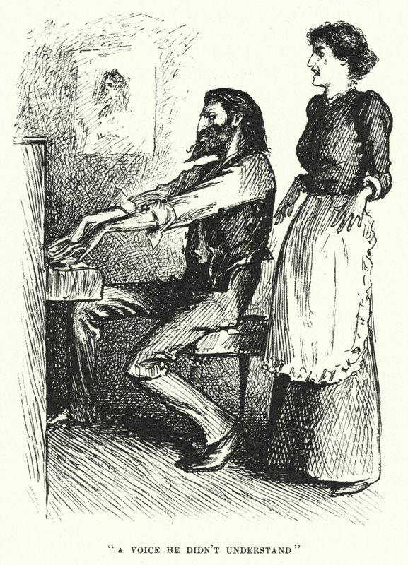 Illustration til Trilby af George du Maurier (gravering) af George (after) Du Maurier