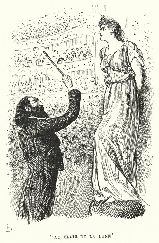 Illustration til Trilby af George du Maurier (gravering) af George (after) Du Maurier