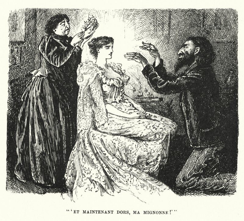 Illustration til Trilby af George du Maurier (gravering) af George (after) Du Maurier