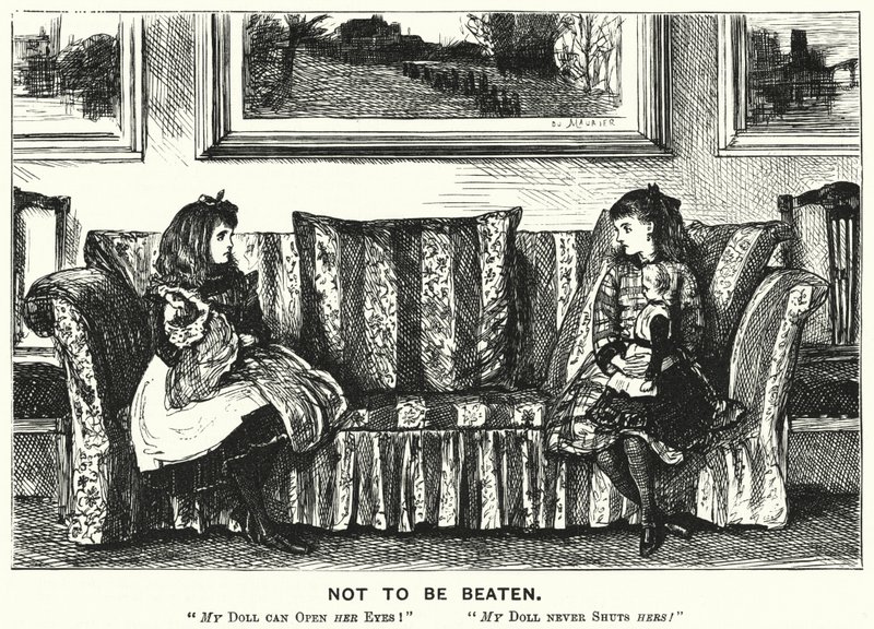 Punch tegnefilm: Not to Be Beaten (gravering) af George (after) Du Maurier