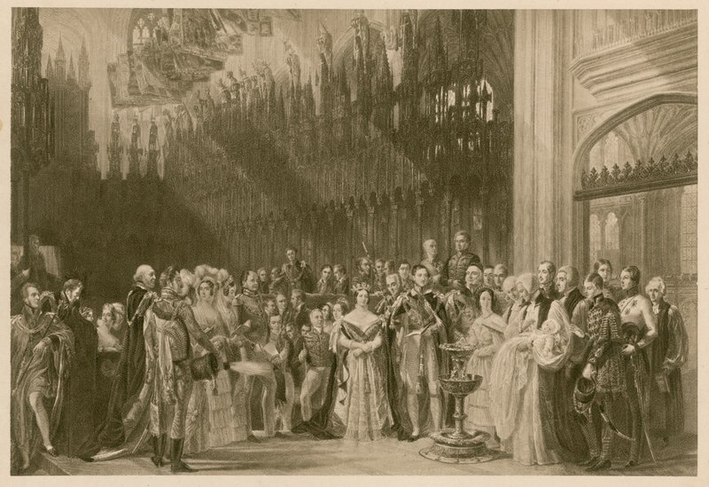 Dåb af prinsen af Wales, den fremtidige kong Edward VII, St George