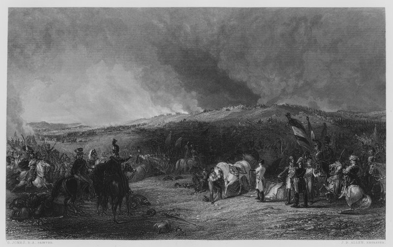 Slaget ved Borodino, fra billedet i Vernon Gallery (gravering) af George (after) Jones