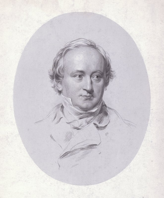 Christian Karl Josias von Bunsen, tysk diplomat og lærd (gravering) af George (after) Richmond