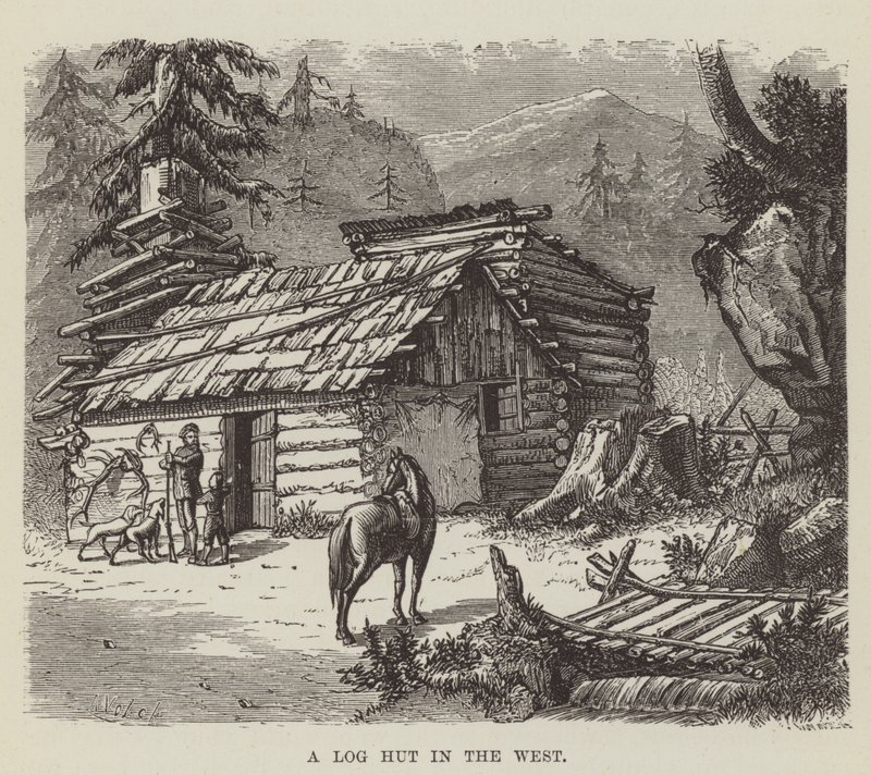 En bjælkehytte i vest af George Augustus Sala