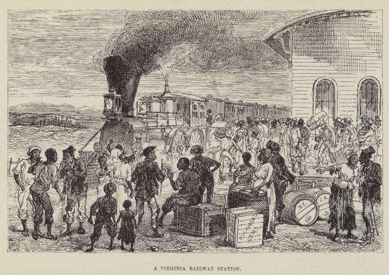 En jernbanestation i Virginia af George Augustus Sala