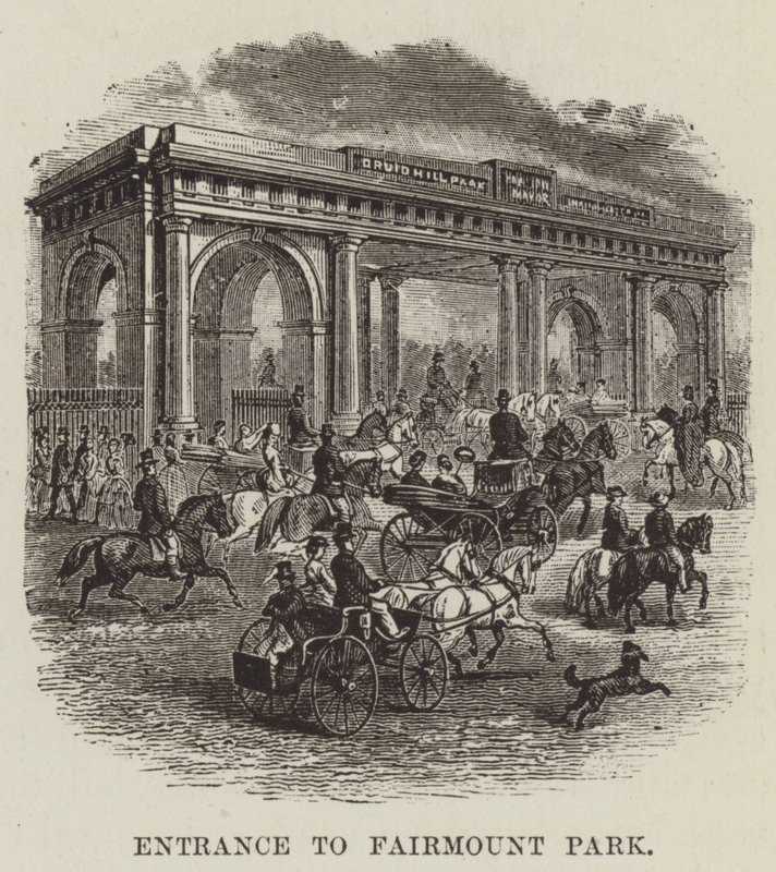 Indgangen til Fairmount Park af George Augustus Sala