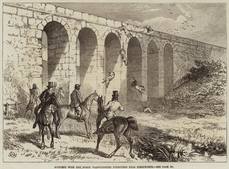 Ulykke med North Warwickshire Foxhounds nær Kenilworth af George Bouverie Goddard